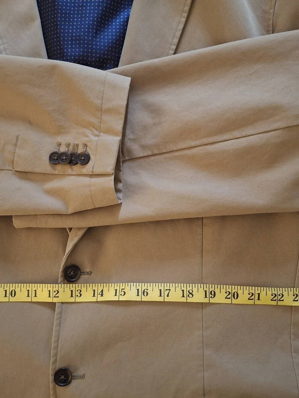 Daniel Cremieux Classics Khaki/Tan Sports Coat 100% Cotton Size: XXL